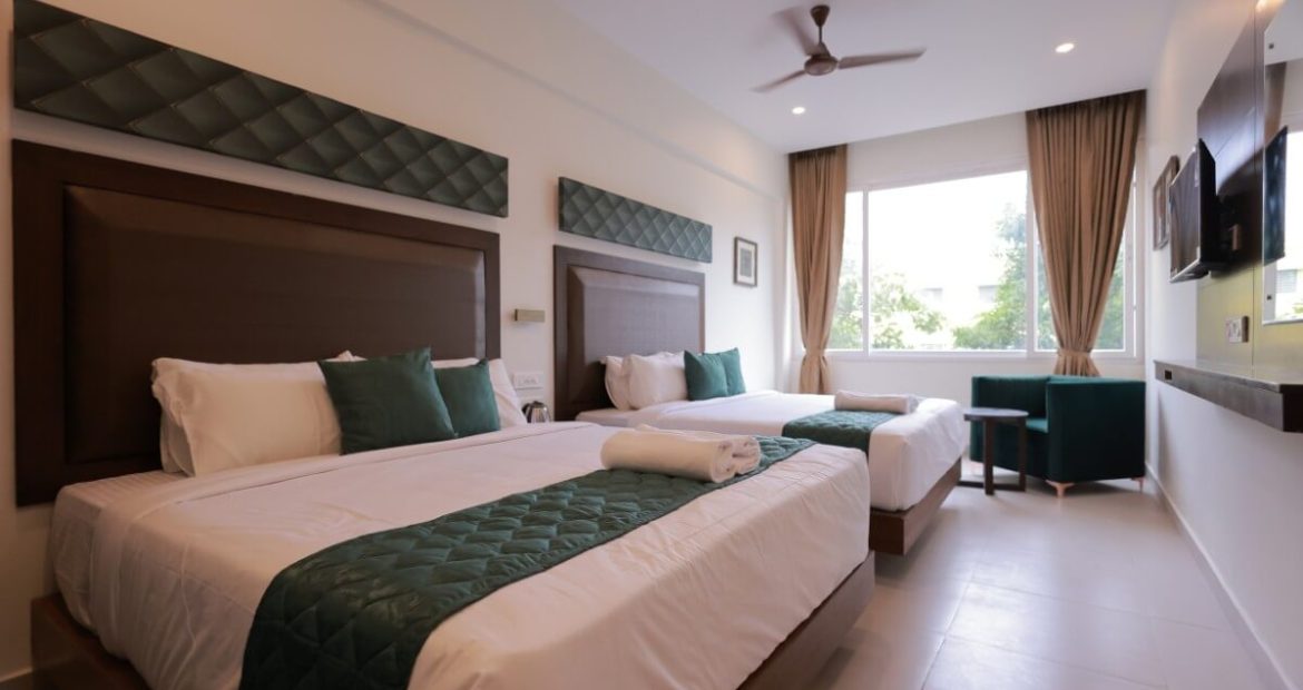 Spacious four bed rooms