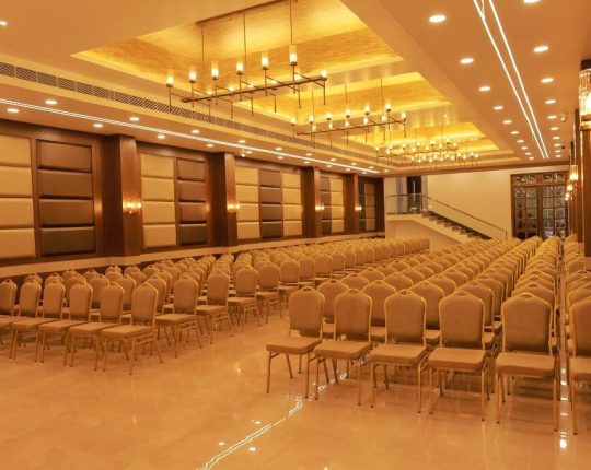 luxury wedding venue setup