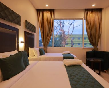 spacious triple bed room